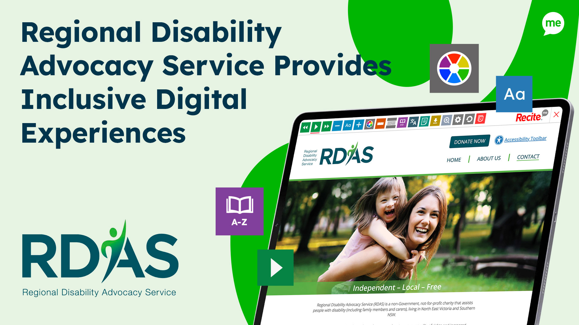 Regional Disability Advocacy Service Provides Inclusive Digital Experience