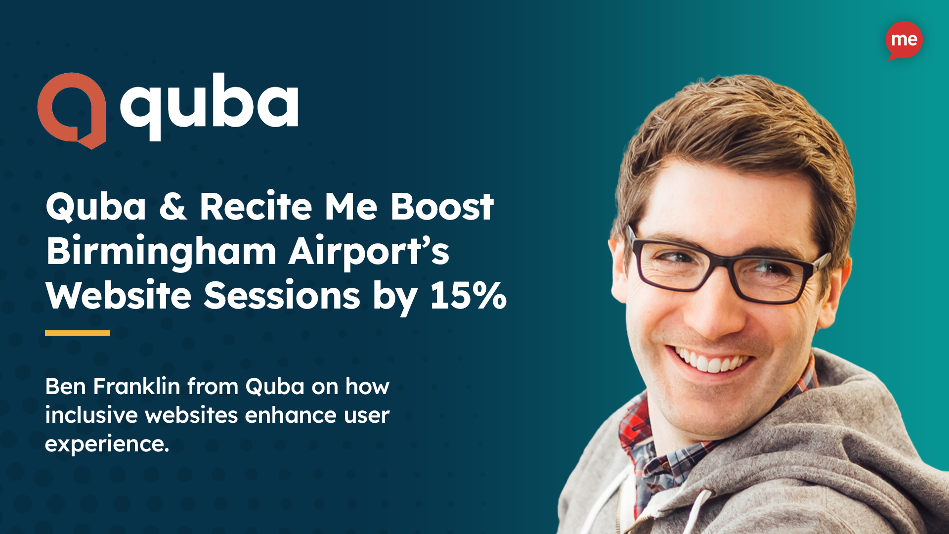 Quba & Recite Me Boost Birmingham Airport's Website Sessions by 15%