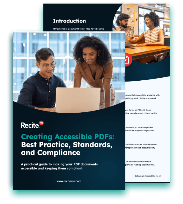 Creating Accessible PDFs Guide Cover Mockup