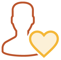 Person Icon with Heart