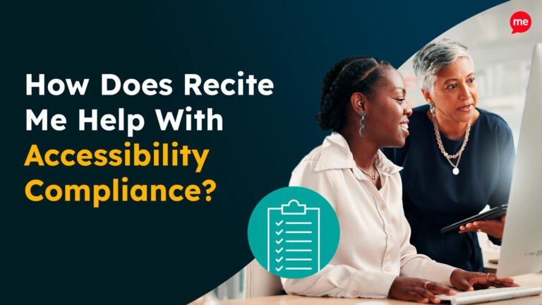 How does Recite Me help with Accessibility Compliance?