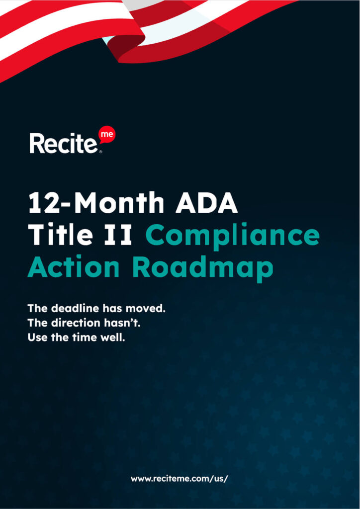 Page 1 of the ADA Title II Compliance Roadmap