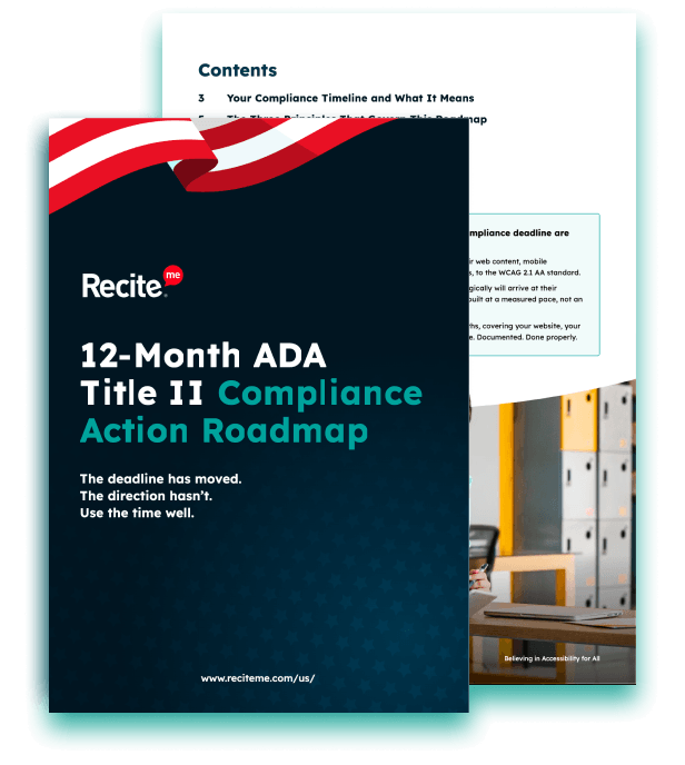 12 Month ADA Title II Compliance Action Roadmap Mockup