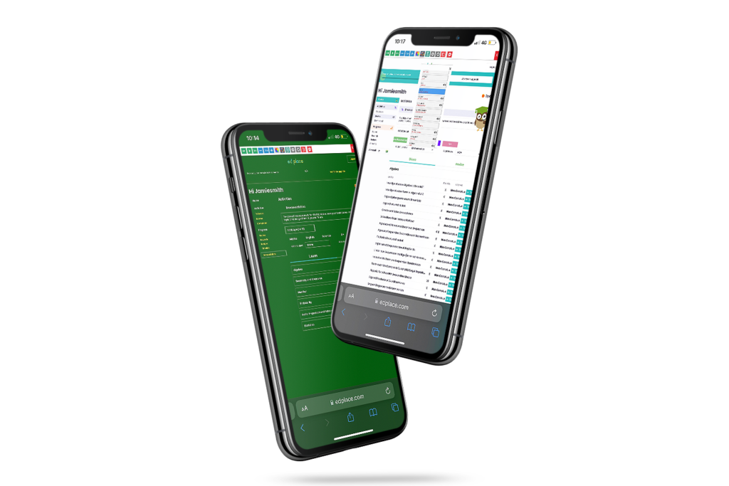 Mobiles with Ed Place website using the Recite Me assistive toolbar