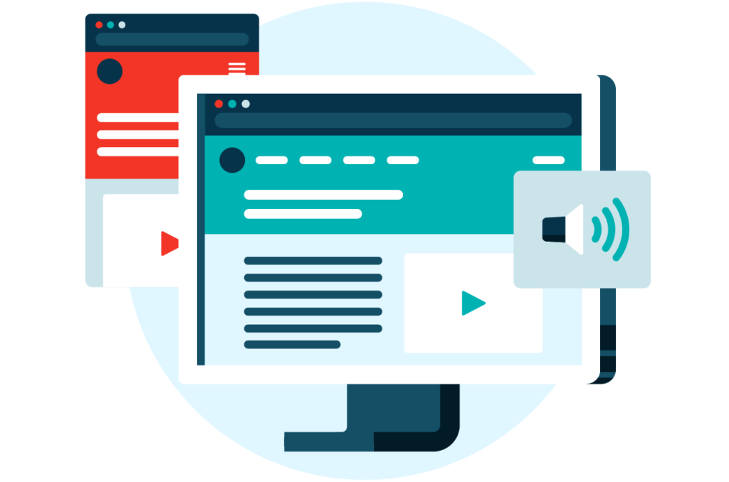 website design illustration