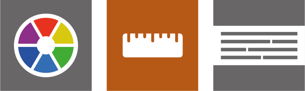 Colour, ruler and mask toolbar icons