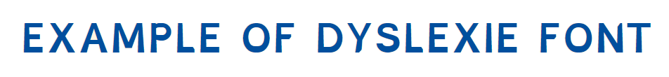 an example of what dyslexie font looks like